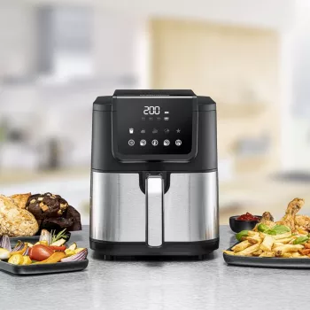 Kuumõhufritüür Rommelsbacher FRH 1500 — 5 L, 1500 W, roostevaba teras/must