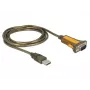 Jadakaabel DeLOCK 65840 USB Type-A DB-9 1,5 m Must Kollane