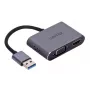 UNITEK V1304A videokaabli adapter 0,15 m USB Type-A HDMI + VGA (D-Sub) Hall