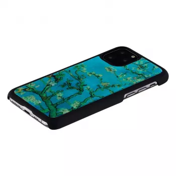 Nutitelefoni ümbris iKins iPhone 11 Pro jaoks — mandliõie must, kaitsev kate