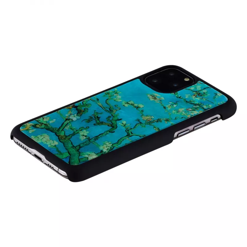 Nutitelefoni ümbris iKins iPhone 11 Pro jaoks — mandliõie must, kaitsev kate
