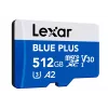 MicroSDXC-mälukaart Lexar BLUE PLUS 512 GB, UHS‑I, lugemiskiirus 170 MB/s, U3/V30