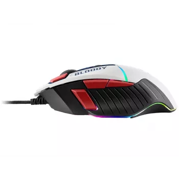 Mängurihiir A4Tech Bloody W95Max USB — paremakäeline, valge, 12000 DPI, 1 ms, 250 ips, 125/2000 Hz