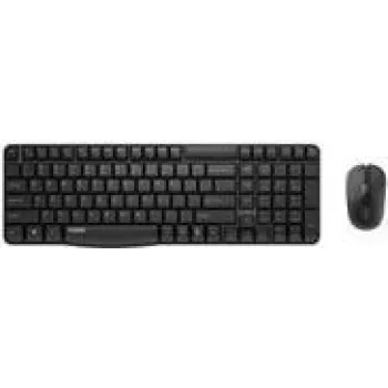 Klaviatuuri ja hiire komplekt Rapoo X1800S Office RF Wireless QWERTZ German Must