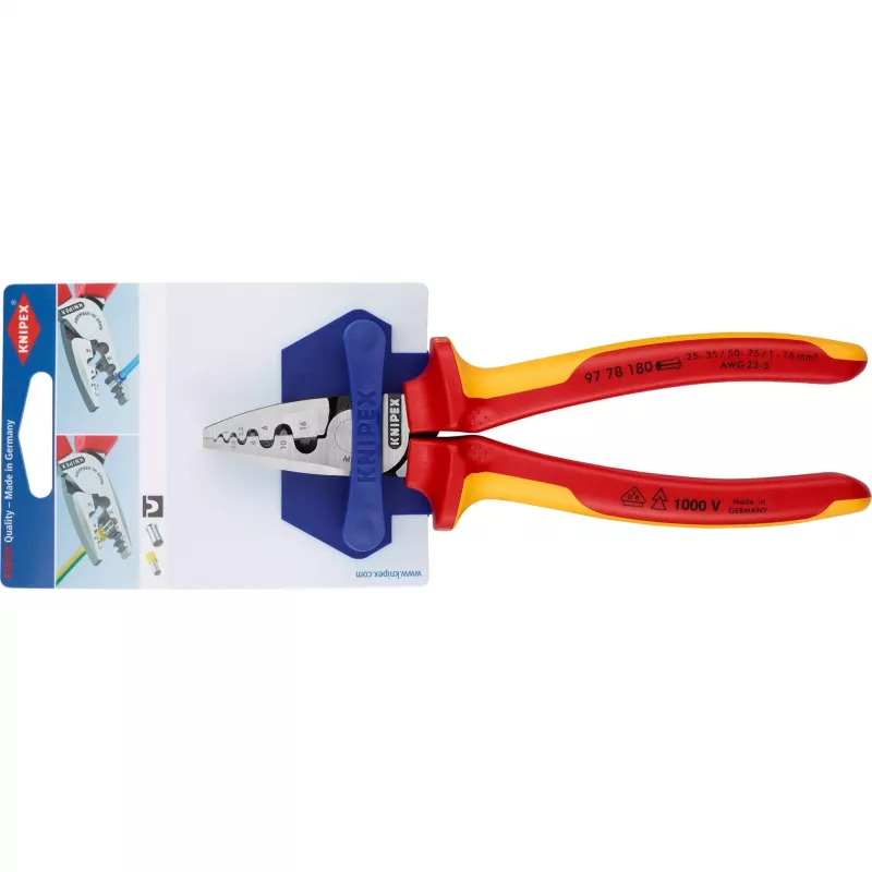 Kaablikrimpsude kombineeritud tööriist Knipex 97 78 180