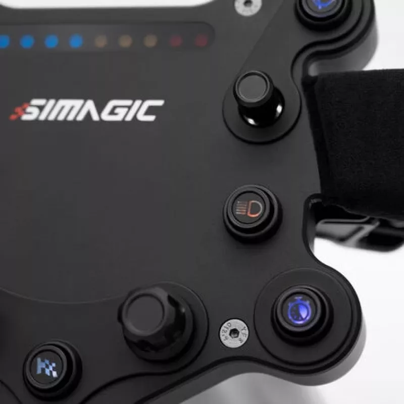 Simagici GTS Alcantara S202 rool — Alcantara-kattega sim-võidusõidurool, mudel S202
