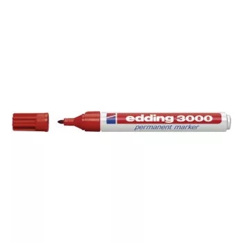 Püs marker Edding 3000 Punane 10 tk
