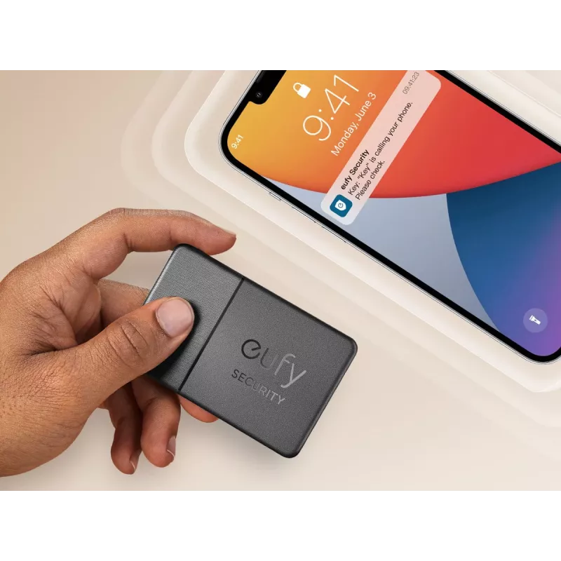 GPS-jälgija Eufy SmartTrack Card Must Universaalne Aku kestvus 26280 h