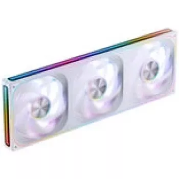 Korpuse ventilaatorite komplekt Jonsbo ZA-420W — 3×140 mm PWM ARGB, valge