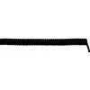 LAPP 73220246 Spiraalkaabel UNITRONIC® SPIRAL 200 mm / 800 mm 3 x 0,25 mm² Must 1 tk (73220246)