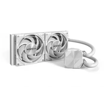 Montech HyperFlow Silent 240 protsessor Vedelikjahutus 12 cm Valge 1 tk