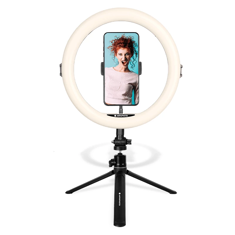Agfa Arl11 Ring Light 120 Led Ring Vlog + Alus + Pult