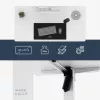 mark adler Leader 7.3 Valge — reguleeritava kõrgusega ergonoomiline töölaud