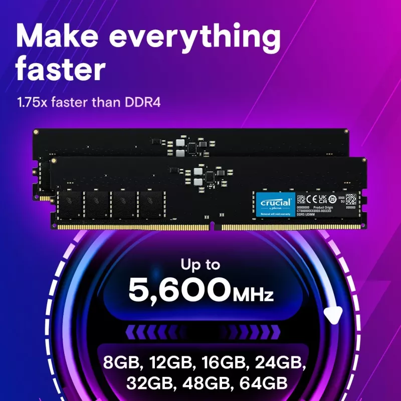 Mälumoodul Crucial DDR5 64GB 5600MHz