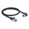 Võrgukaabel DeLOCK RJ45 Cat.6A S/FTP 0,5 m must