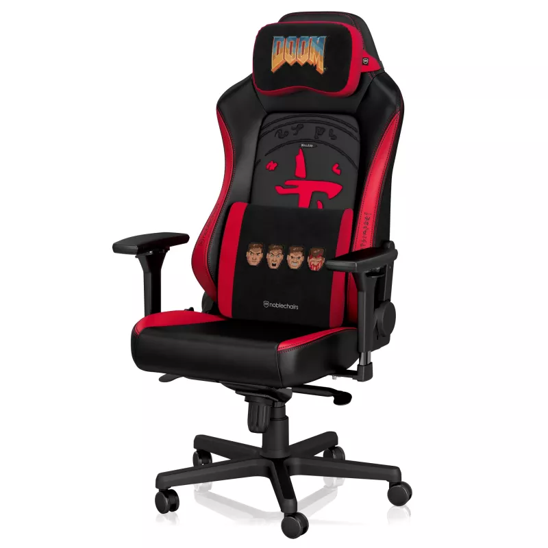 Mäluvahtpadjakomplekt noblechairs DOOM Retro Edition — ergonoomilised padjad mängu- ja kontoritoolidele