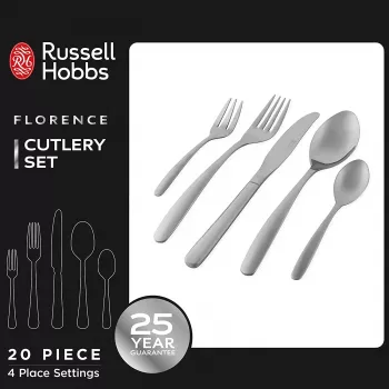 Söögiriistade komplekt Russell Hobbs RH022641EU7 – 20-osaline roostevabast terasest serveerimiskomplekt