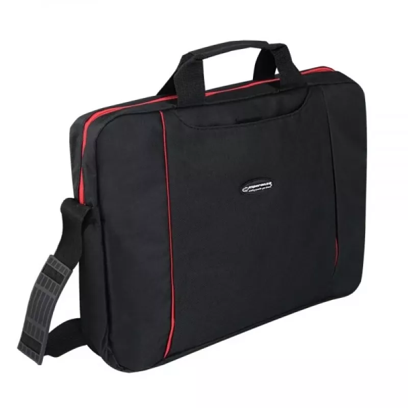 Esperanza SALERNO 39.6 cm (15.6) Toploader kott Must, Punane