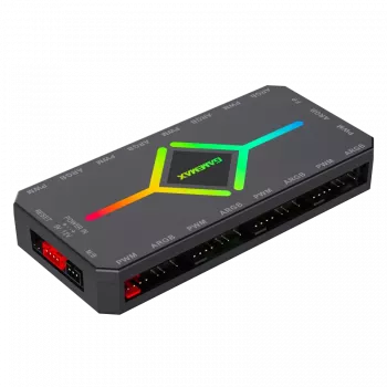 Gamemax | kaugjuhtimispult | V4.0 ARGB PWM HUB BK | must | Gamemax