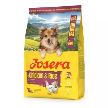 Kuiv koeratoit JOSERA Mini Senior Chicken & Rice 3 kg väikestele vanematele koertele
