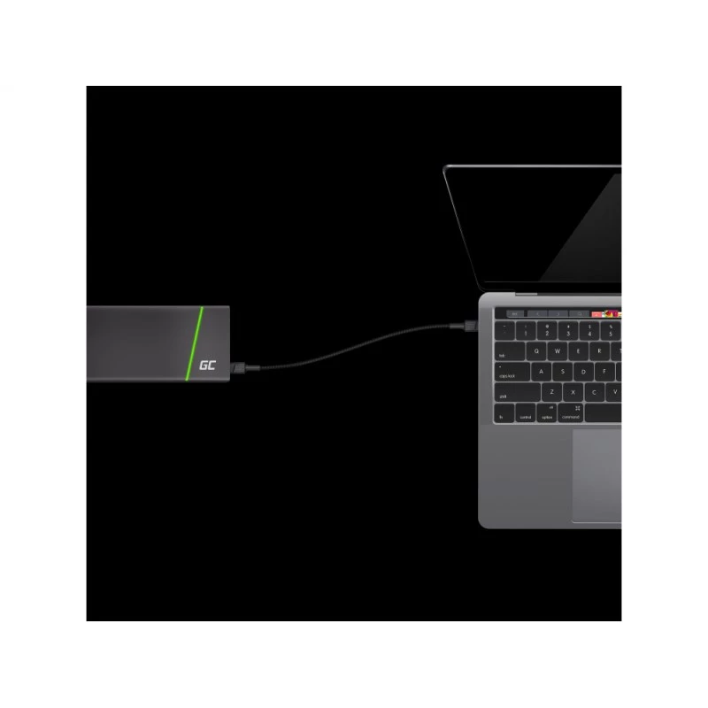 Green Cell KABGC31 USB-kaabel USB 2.0 0,3 m USB C Must