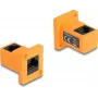 DeLOCK D-Type Module RJ45 pesa-pesa 90° nurga all oranž