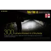 Käsitaskulamp Nitecore TIKI LE — 300 lm, USB-laetav, polükarbonaat, IP66, põrutuskindel, 10,5 g, 55 mm, Must
