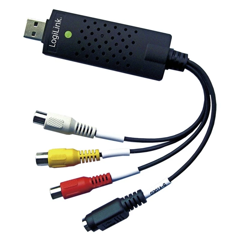LogiLink USB 2.0 a/V Grabber. USB a/M 3x Cinch + MiniDIN5/F. Must