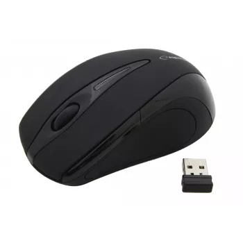 Juhtmeta — RF juhtmeta hiir ESPERANZA EM101K, mõlemakäeline, 1000 DPI, 2,4 GHz nano USB-vastuvõtja, must