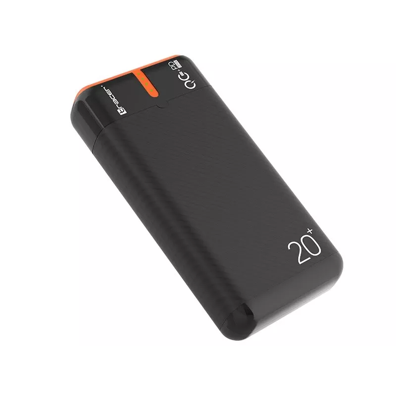 TRACER EnerGen 20000 mAh akupank, Power Delivery 20W, USB-C sisend, 2×USB-A väljundit, toetab 3 seadet, oranž