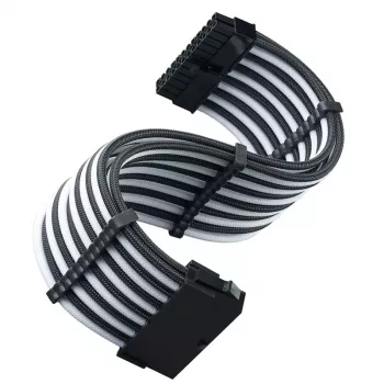 ATX-pikenduskaabel SILVERSTONE SST-PP07E-MBBW 30 cm must/valge