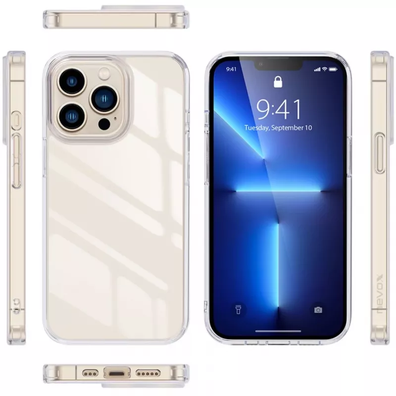 Nevox StyleShell SHOCKFlex - iPhone 16 Pro Max 6.9 , läbipaistev
