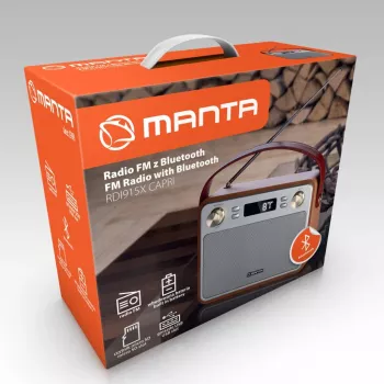 Autoradio MANTA RDI915X — FM-vastuvõtja Bluetooth 2.1, USB, microSD, 1200 mAh aku, 10 W väljundiga