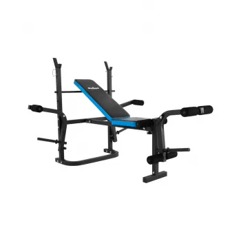 Reguleeritav multifunktsionaalne treeningpink Rebel RBA-2007 — reguleeritava seljatoe ja istmega, kokkupandav, 1610×1300×1005 mm, 18,6 kg