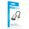 Vention USB-väline helikaart 0,15 m hall metall