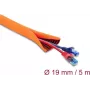 Kaablikaitse spiraal isesulguv kahekihiline 5 m x 19 mm DELOCK 19028 oranž