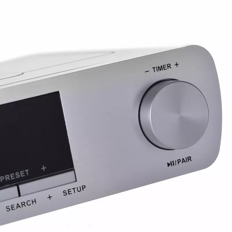 Köögiraadio BLAUPUNKT KR14BT Bluetoothi, FM-i, LED-ekraani, 2×0,8 W, vooluvõrgu/patareitoitega, hall