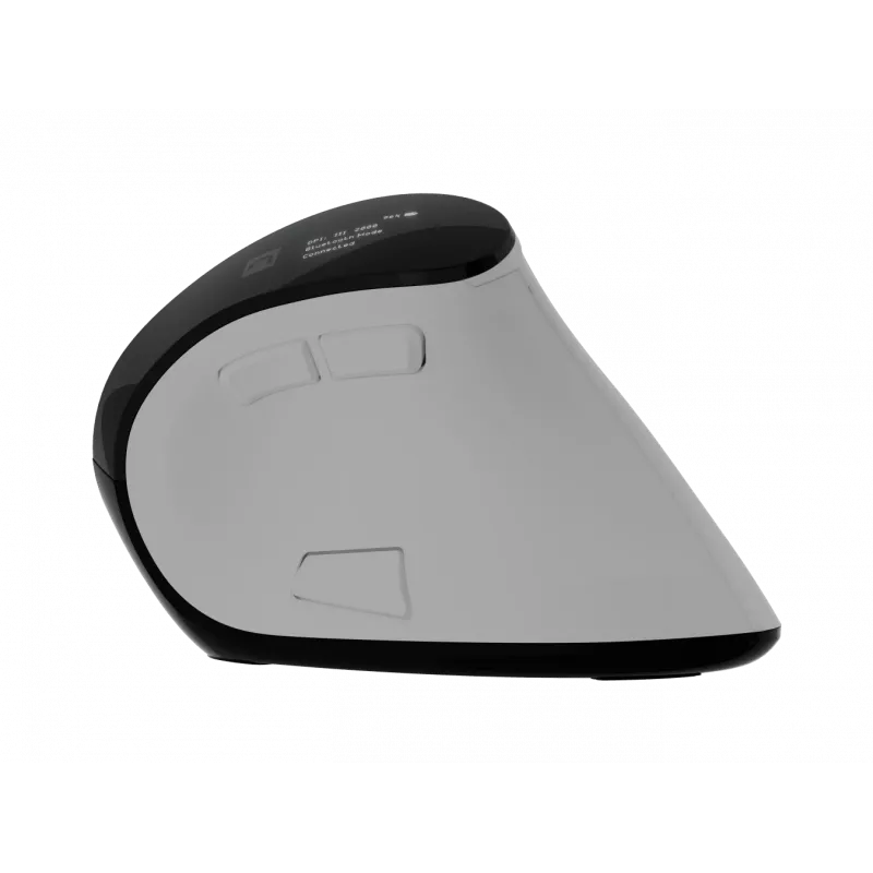Juhtmeta vertikaalne hiir NATEC Euphonie Pro Bluetooth 5.0, 4000 DPI, programmeeritav, vaikne, valge