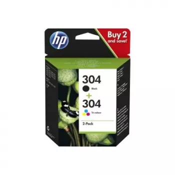 HP 304 2-pakk Must/Kolmevärvilised originaaltindikassetid