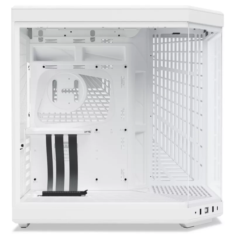 PC korpus HYTE Y70 Midi Tower valge – toetab EATX, GPU kuni 42,2 cm, CPU jahutaja kõrgus 18 cm