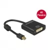 Videokaabli adapter DeLOCK 62605 Mini DisplayPort DVI-I-le 0.2m