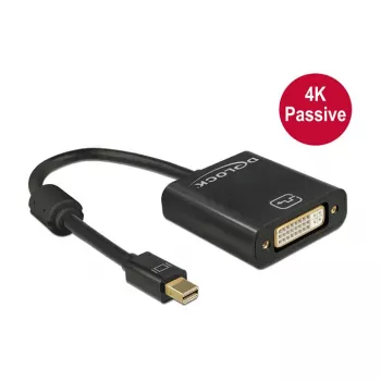 Videokaabli adapter DeLOCK 62605 Mini DisplayPort DVI-I-le 0.2m