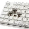 Ducky One 3 Classic Pure Valge TKL mänguriklaviatuur RGB LED - MX-Brown klaviatuur USB Saksa valge (DKON2187ST-BDEPDPWWWSC1)