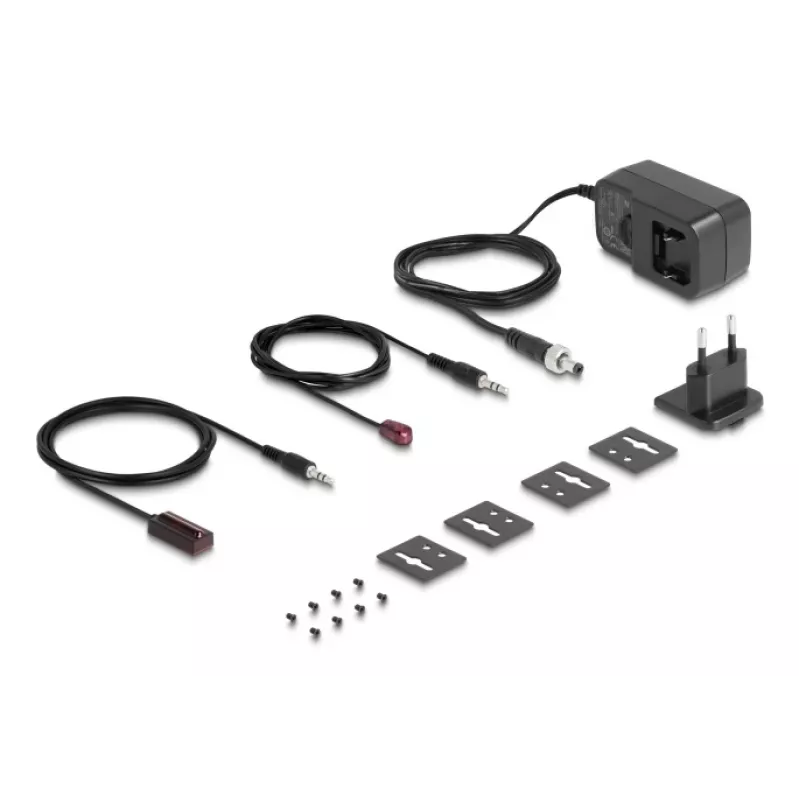 AV-saatja ja -vastuvõtja komplekt DELOCK 65955 — Cat6/Cat6a HDMI pikendaja, kuni 3840×2160, juhtmega, Micro-USB B toide