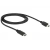 USB-kaabel DeLOCK 83603 USB 2.0 1m USB C Mini-USB B Must
