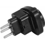 Pistikupesa adapter Omnitronic 30236262 EU CH-le 10A Euroopa pistikutega seadmete ühendamiseks Šveitsi pistikupesadesse