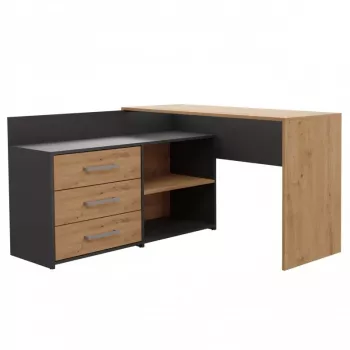 Corner Computer Desk Topeshop DANY ANT/ART KPL L-shape Particle Board