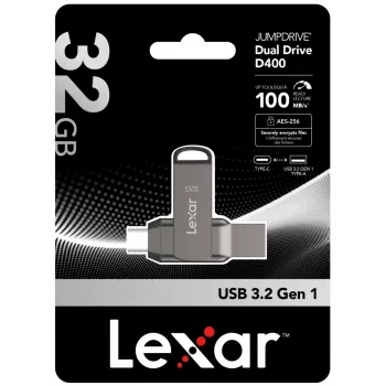Mälupulk Dual Drive D400 32GB USB-C/A 3.1 100MB/s