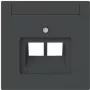 BUSCH-JAEGER 1803-02-45M Zentralscheibe 2-fach UAE Beschriftungsf (2CKA001710A4230)