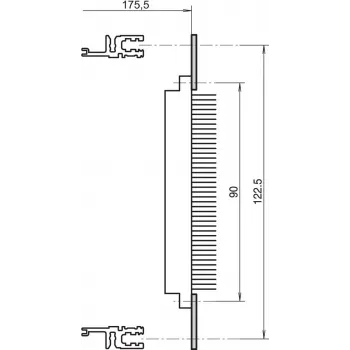 SCHROFF LAME SIIN 84HP DIN41612 (4TK/KOMPLEKT) - Rack-tarvik (20822048)